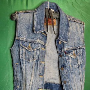 Vintage Levis Trucker Denim Jean Jacket Vest